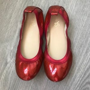 Girl’s Sparkly Ruby Red Flats